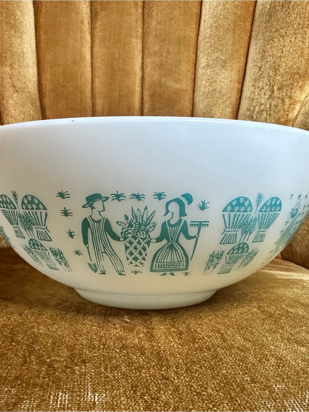 Vintageq Pyrex Amish Butterprint Cinderella Nesting Mixing Bowl 443 2.5 Quart